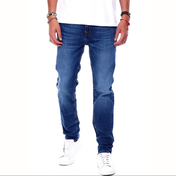 TRUE RELIGION Mens Rocco Relaxed Skinny Jeans - Picture 3 of 10